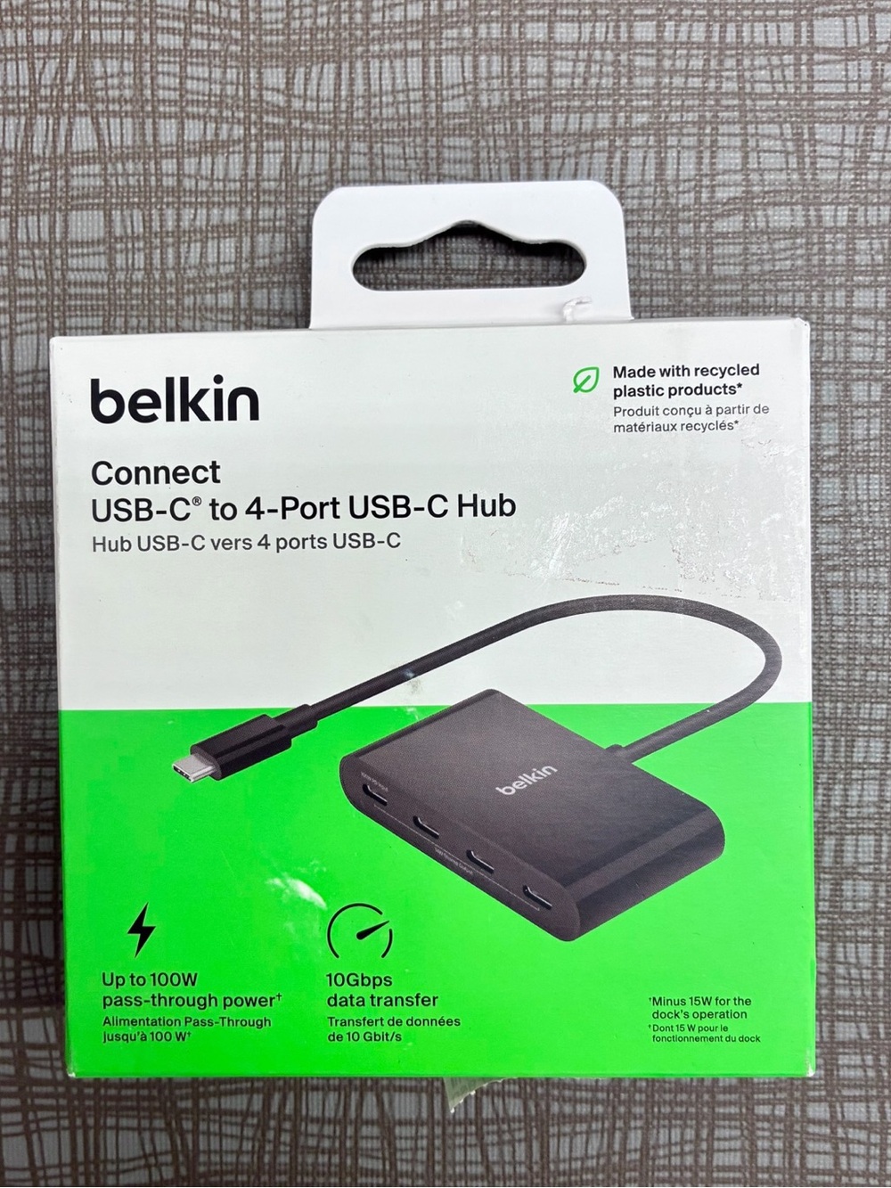 NEW BELKIN USB-C to 4-Port USB-C Hub Max 10Gbps Data Transfer Black